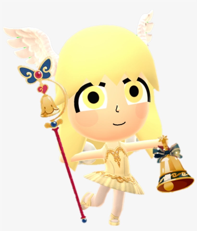 ##miitomo #mii #character #angel #loli #topaz #yellow - Cartoon, transparent png