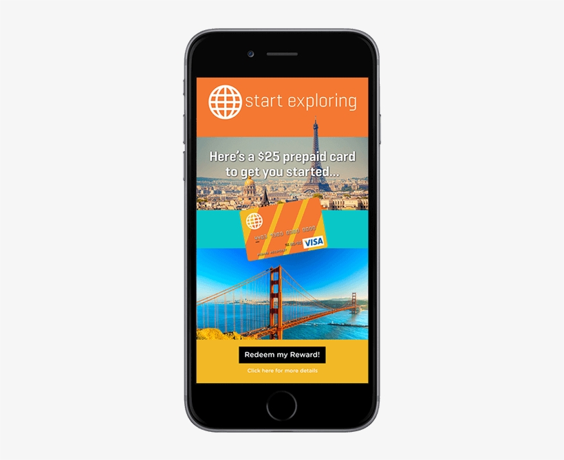 Global Visa Gift Card Services Virtual Incentives - Iphone, transparent png