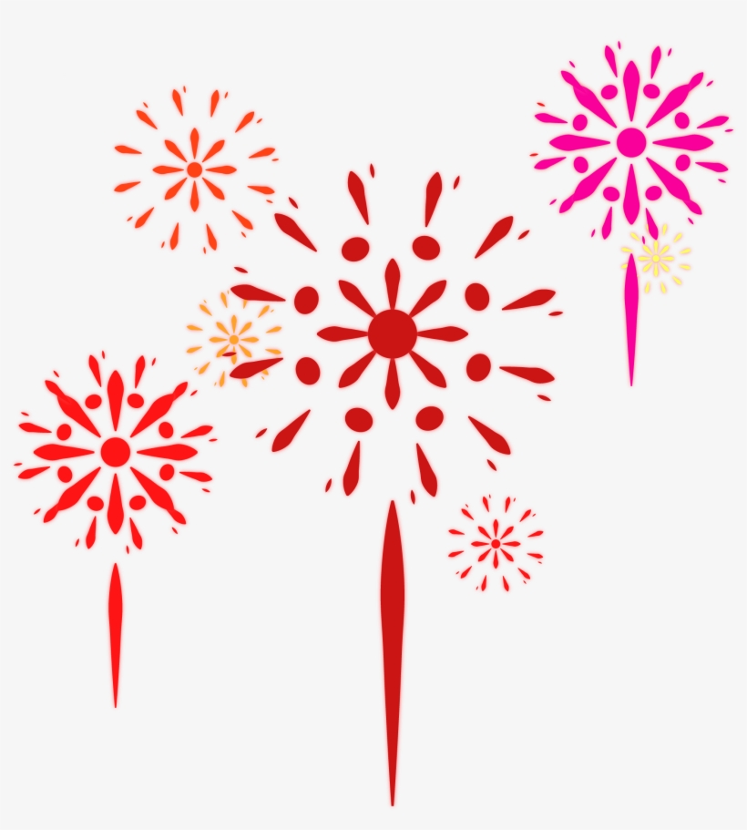 Fireworks Red Festive Commerce Elements Png And Vector - Canada Day, transparent png