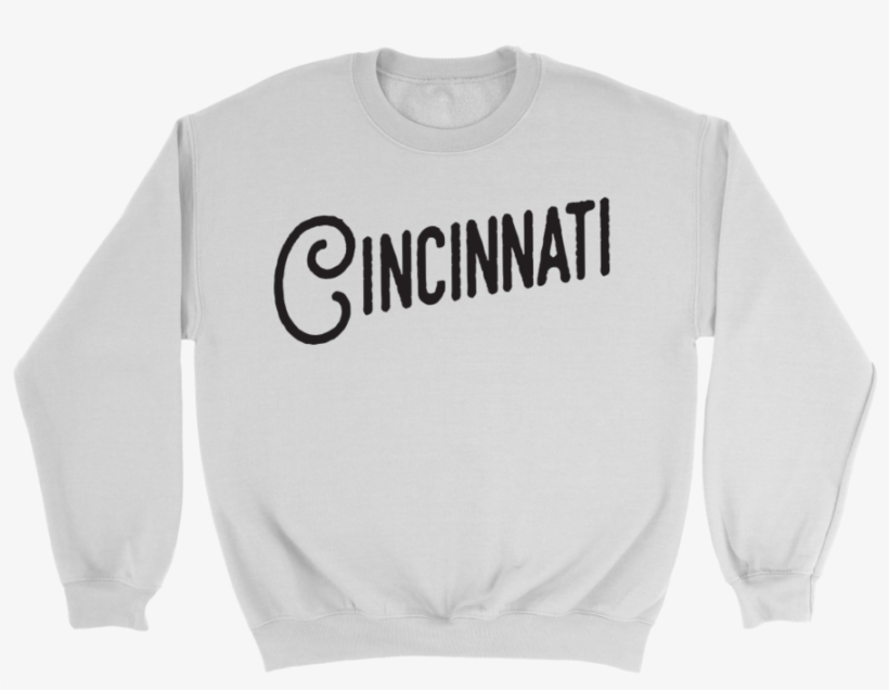 Cincinnati Black Font T-shirt - Sweater, transparent png