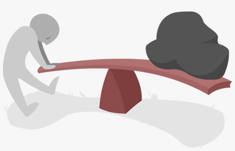 With The Use Of The Lever, People Can Lift A Resistance - Simple Machine First Class Lever, transparent png