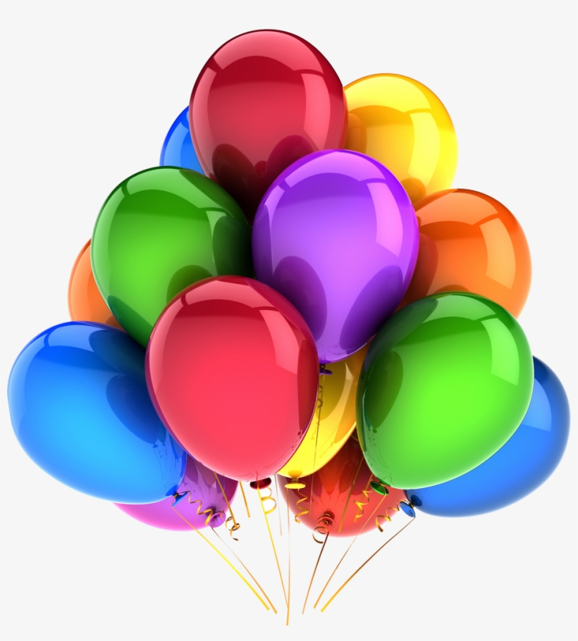 Globos Happybirthday Birthday Cumpleaños Freetoedit - Hd Balloons Png, transparent png