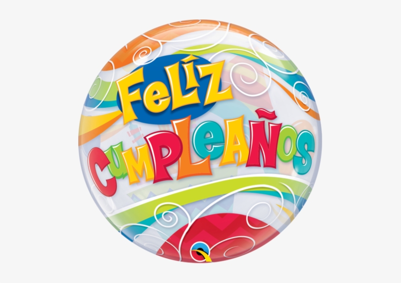 Globo Feliz Cumpleaños Burbuja Bubble 56cm - Feliz Cumpleaños Bubble Balloons, transparent png