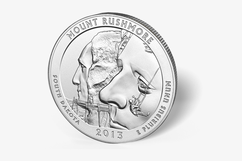 Picture Of 5 Oz Silver America The Beautiful - Mount Rushmore National Memorial 5oz, transparent png