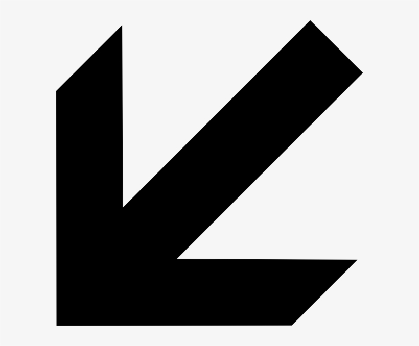South West Arrow Clip Art - Down Left Arrow Png, transparent png