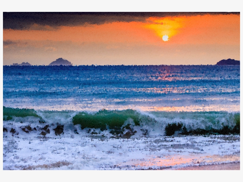 High Poly Vietnam Sunset Medium Image Png - Clipart Images Of Ocean, transparent png