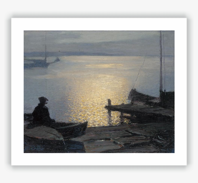 Along The Mystic River - Along The Mystic River By Edward Potthast, transparent png
