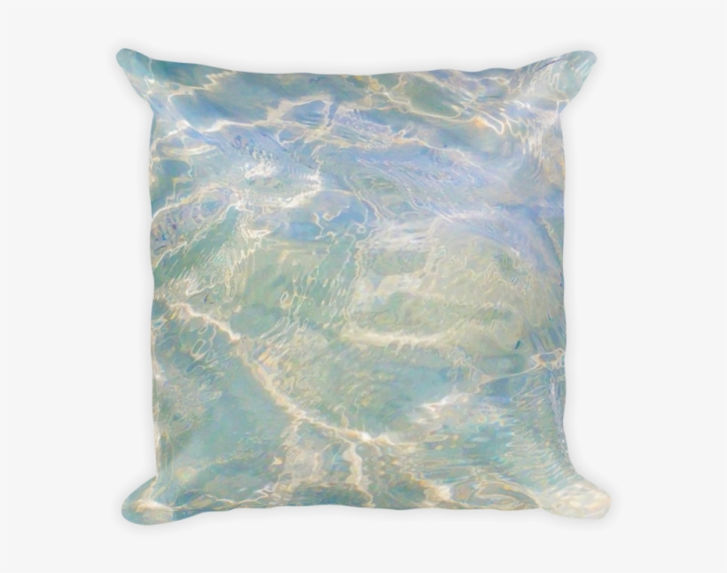 Ocean Water Pillow Is Soft And Vibrant, And Zippered - Cushion, transparent png