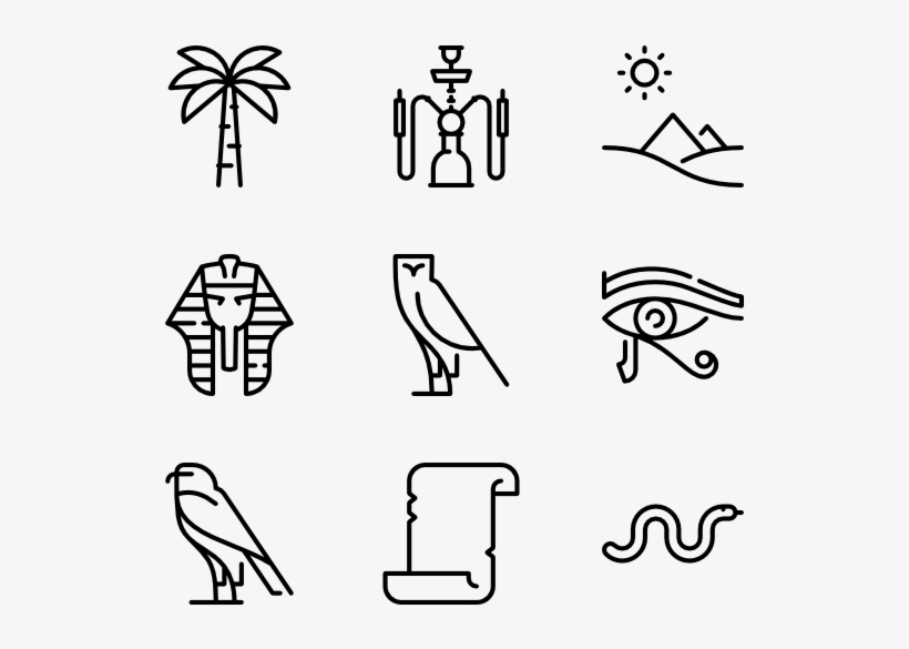 Egypt Line Craft - Egypt Icon, transparent png