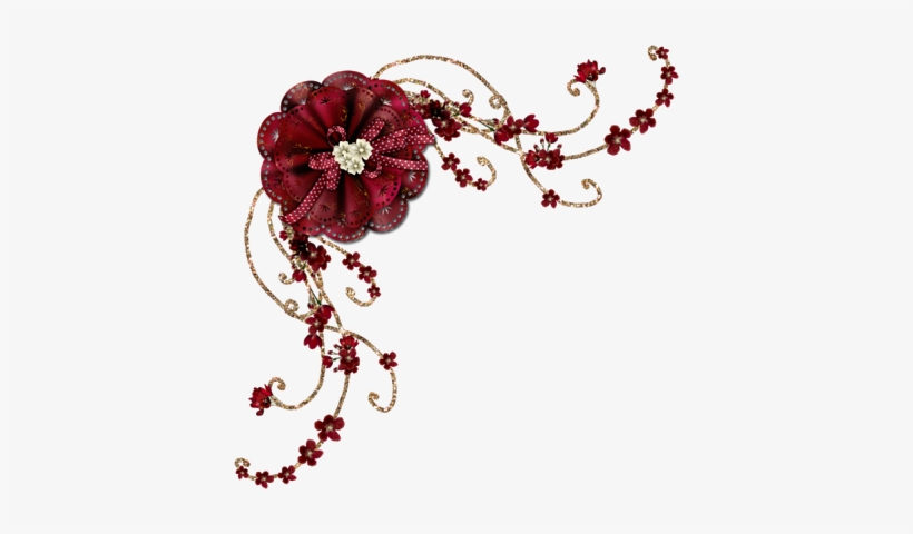 Gifs Fôfos - Maroon Flowers Clip Art - 400x400 PNG Download - PNGkit