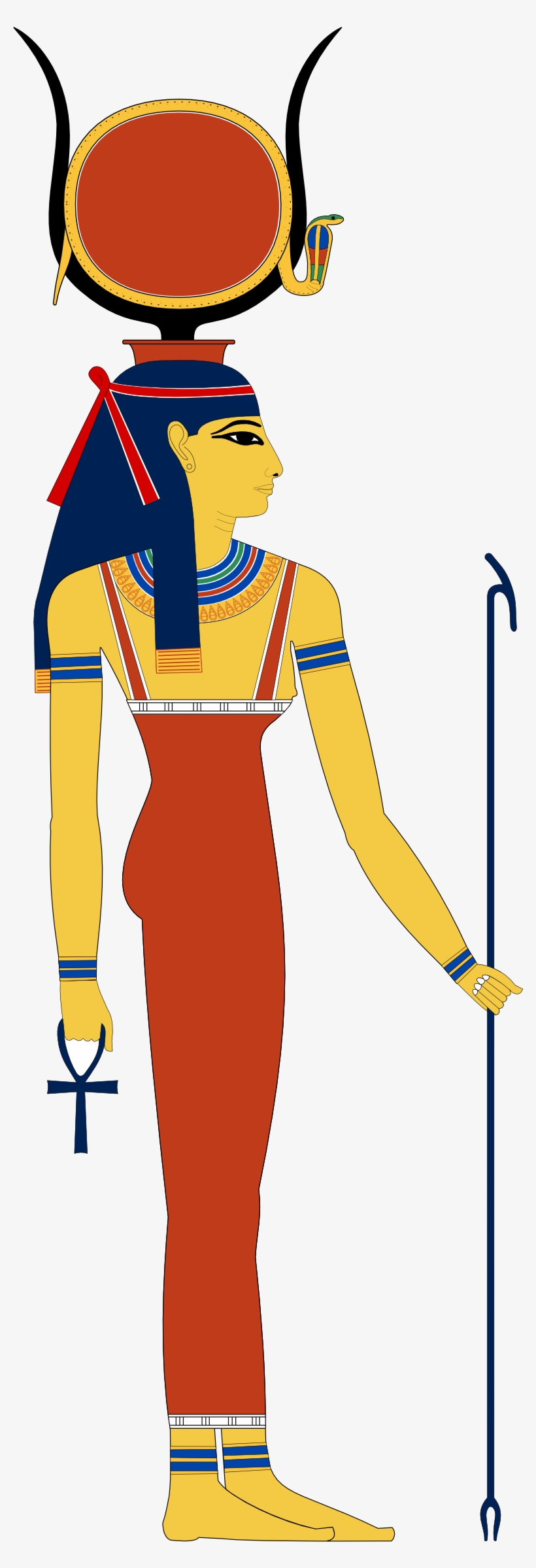 Egypt Hathor Svg 158 - Ancient Egyptian God Hathor, transparent png