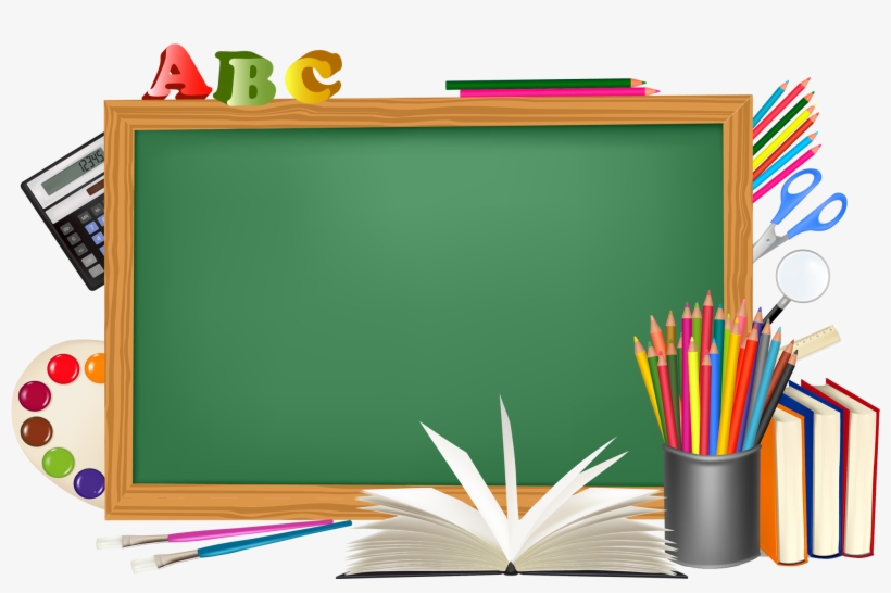 Green School Board And Decors Png Picture - Board Clipart, transparent png