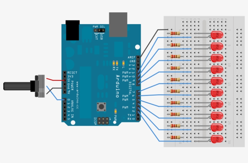 Circuit - Pir Sensor Arduino Relay, transparent png