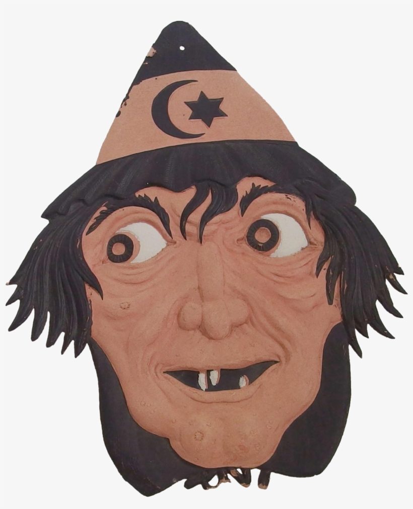 Witch Face Transparent Background, transparent png