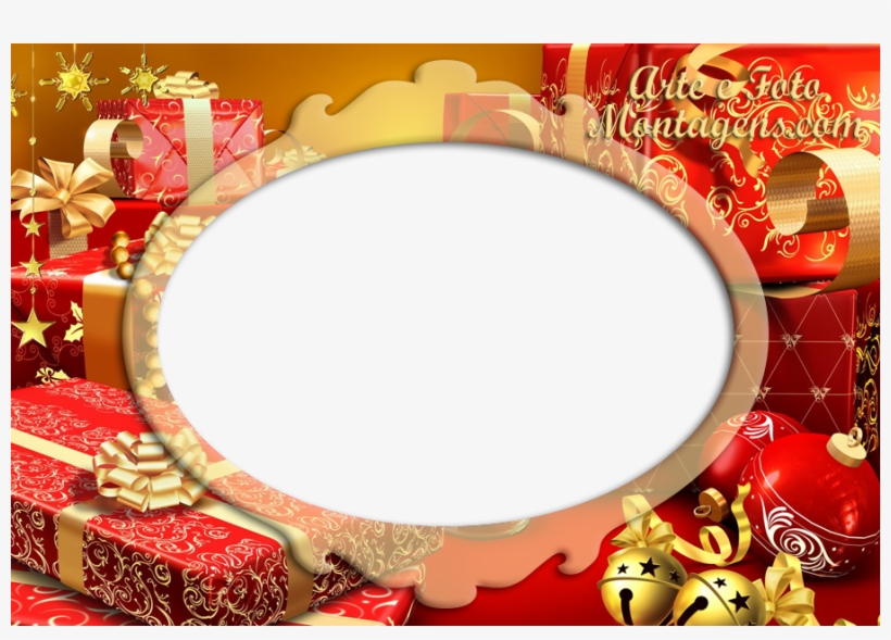 Molduras - Red And Gold Christmas Presents. Throw Blanket, transparent png
