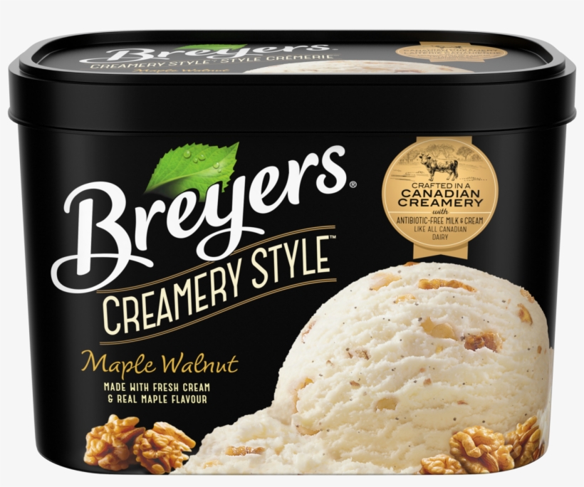 Breyers Creamery Style Maple Walnut - Walnut Ice Cream Brands, transparent png