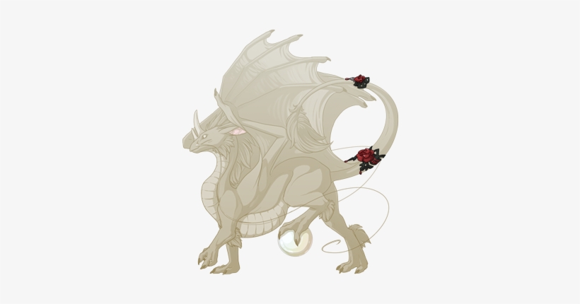 Black Lace Tail Ornament Pearlcatcher M - Flight Rising Light Dragons, transparent png