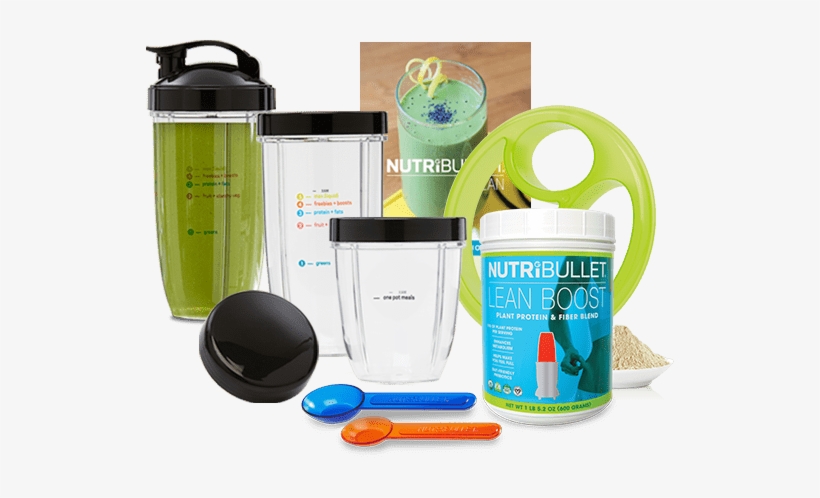 Just The Plan Kit - Nutribullet Lean 1200w Hi-speed Blender/mixer, 13-piece, transparent png
