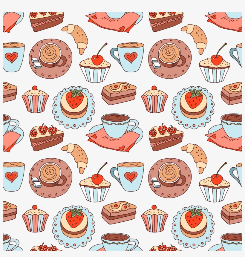 Coffee Cup Espresso Cafe - Pastry Background, transparent png