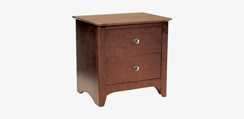 Walnut Nightstand - Nightstand, transparent png