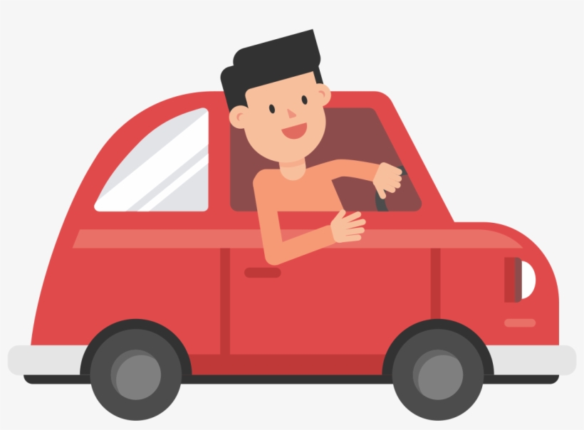 Transparent Images Pluspng Open - Man Driving Car Gif, transparent png