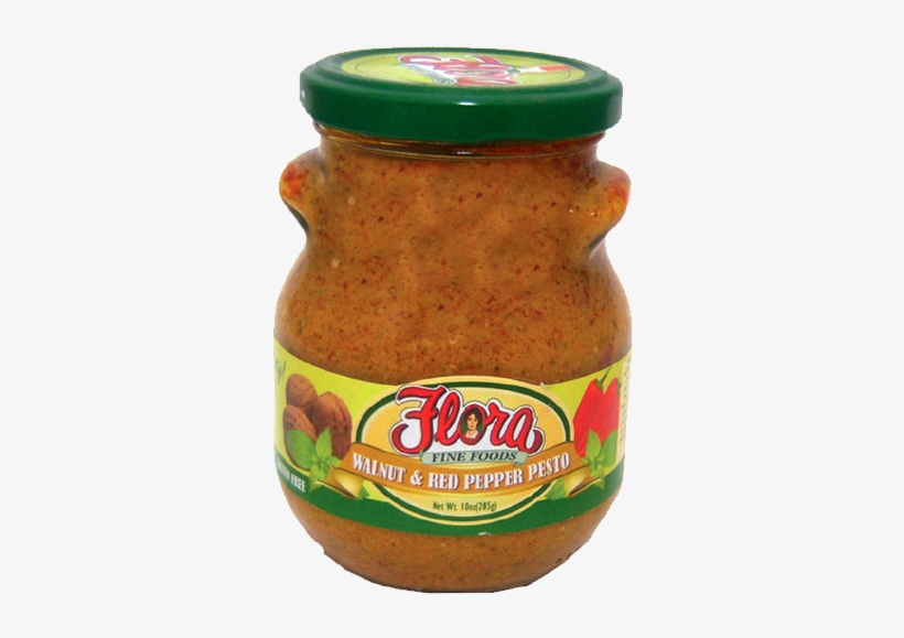 Walnut And Red Pepper Pesto - Flora Foods, transparent png