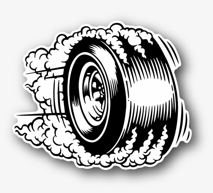 Burnout Bicycle Tires Car Clip Art - Tire Burnout Png, transparent png