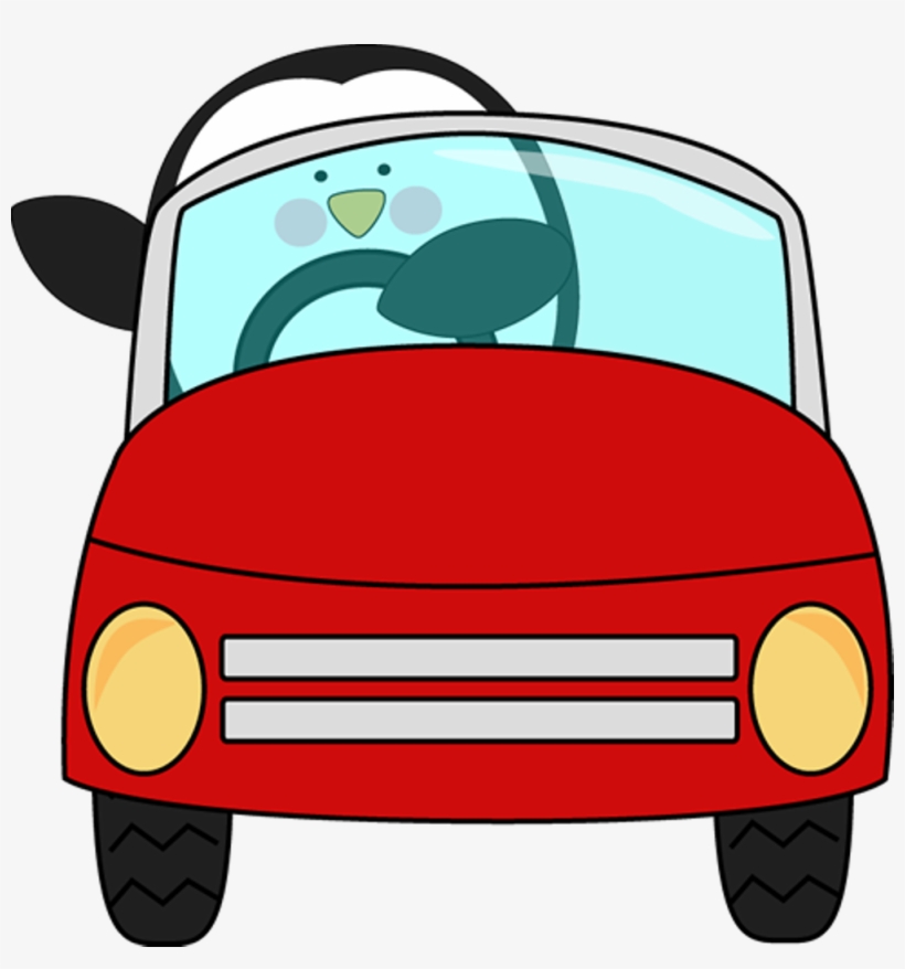 Free Cartoon Car, Download Free Clip Art, Free Clip - Penguin Driving, transparent png