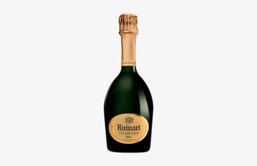 Svg Royalty Free Download Champagne Drawing Bottle - Ruinart Brut Rosé Champagne, transparent png