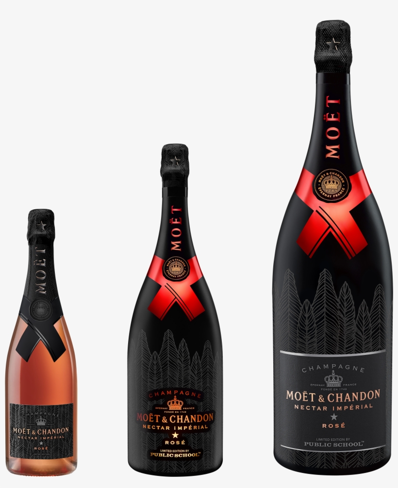 The Moet Bottles Designed By Public School - Moet Chandon Public School, transparent png