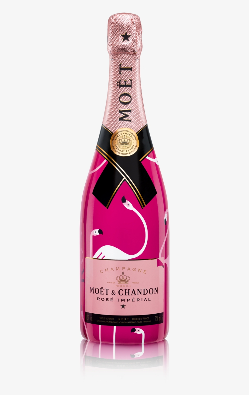Flamingo Ist Die Limited Edition Des Rosé Impérial - Moet Rose Imperial Flamingo, transparent png