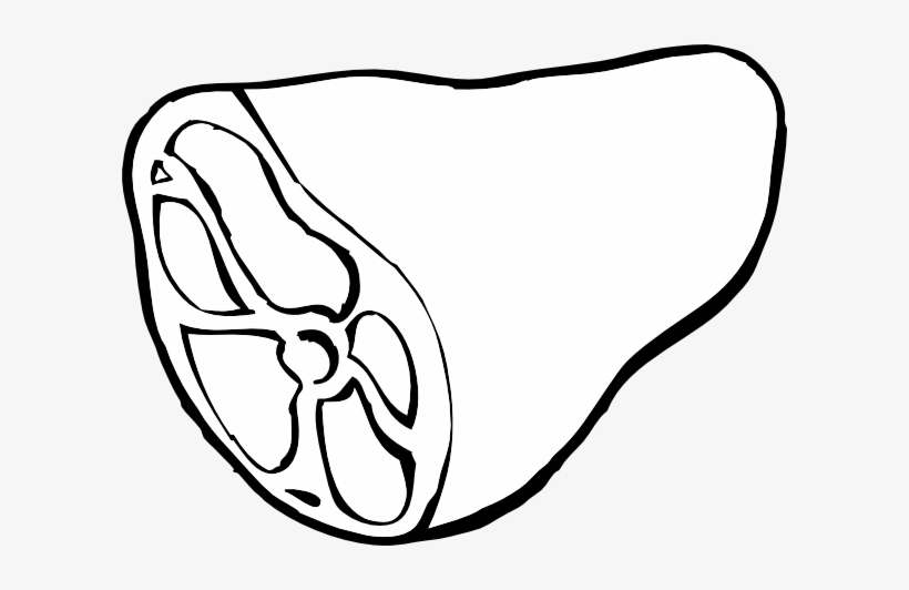 Ham Clipart Black And White - Green Eggs And Ham Clip Art - 600x452 PNG