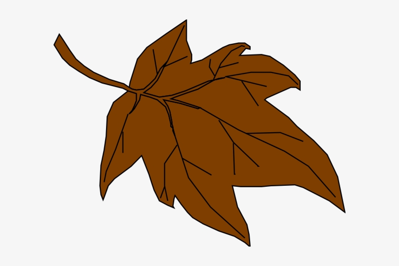 How To Set Use Brown Autumn Leaf Svg Vector, transparent png