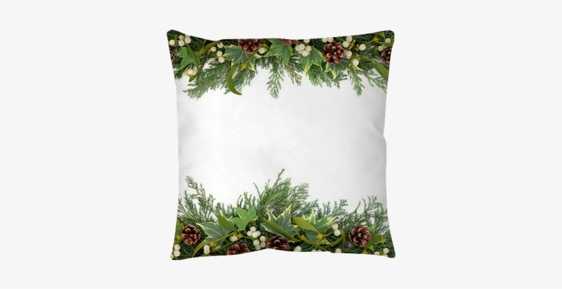 Free Christmas Floral Border, transparent png