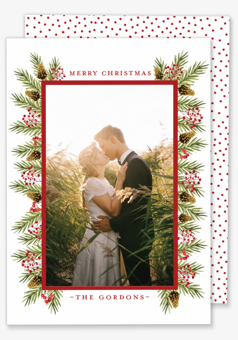 Gordon Greenery Christmas Card - Vraie Perles Boucles D'oreilles Mariées, Boucles D'oreilles, transparent png