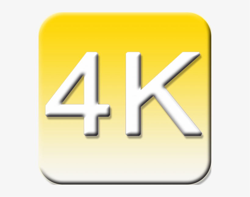 4k Symbol - 4k Resolution, transparent png