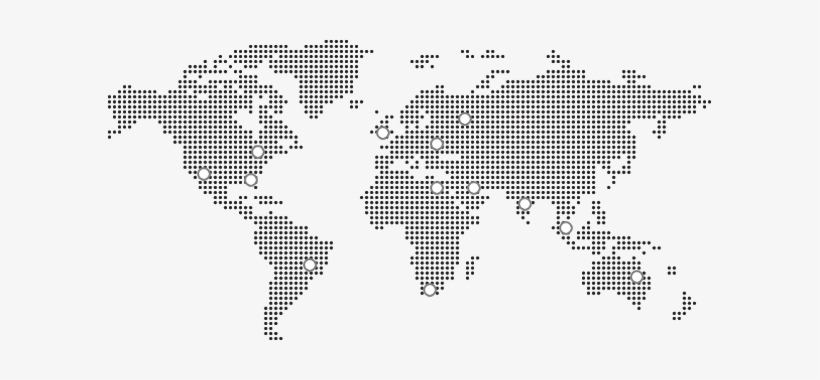 Dotted World Map Icon Png, transparent png