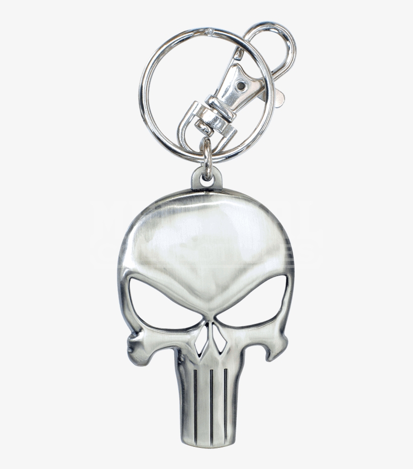Punisher Skull Keychain - Marvel Punisher Key Ring, transparent png