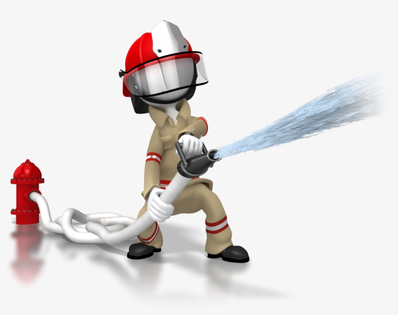 Man With Fire Hose, transparent png