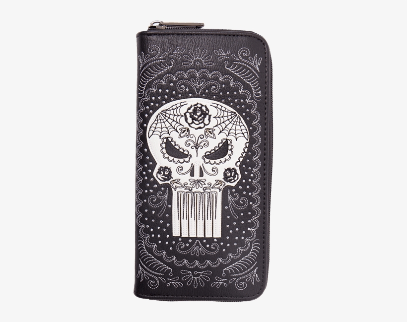 Loungefly Marvel Punisher Sugar Skull Wallet, transparent png