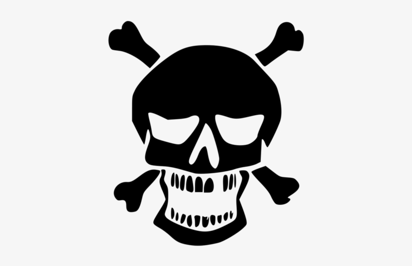 Skull Crossbone - Clipart Library - Pirate Symbol No Background