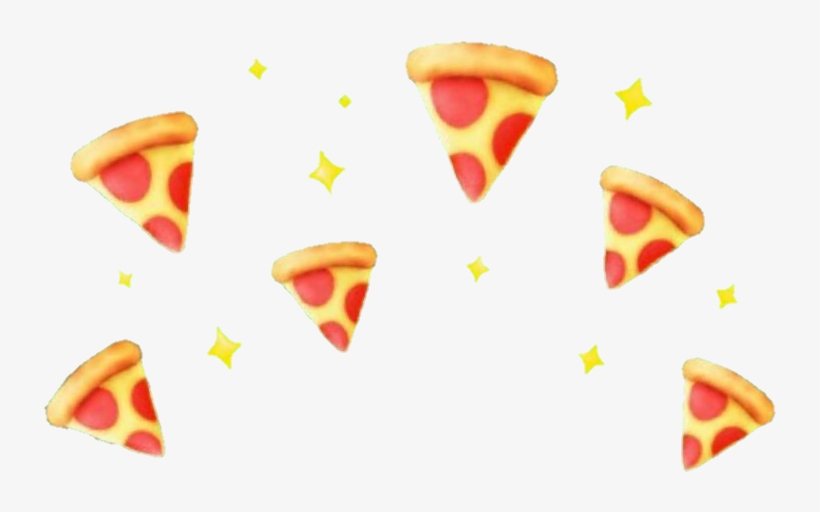 Pizza Head Crown Food Png - Filtros De Snapchat Png, transparent png