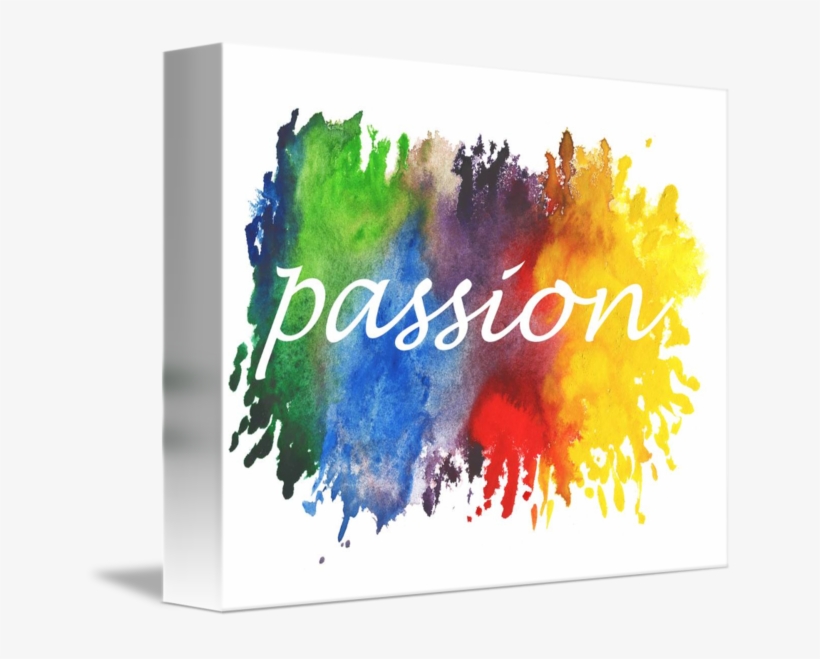 Passion Rainbow Splashes By Irina Sztukowski - Watercolor Painting, transparent png