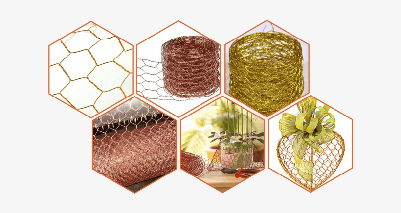 Brass/bronze/copper Hexagonal Wire Mesh Is Produced - Mesh, transparent png