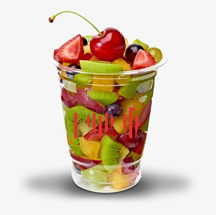 Fruit Cup Png Jpg Stock - Fruit Salad In Plastic Cups, transparent png