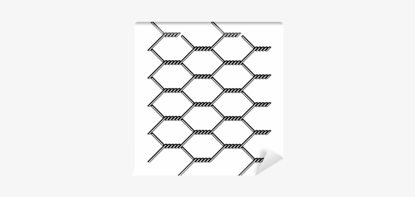 Vector Chicken Wire Seamless Black Silhouette Wall - Mesh, transparent png