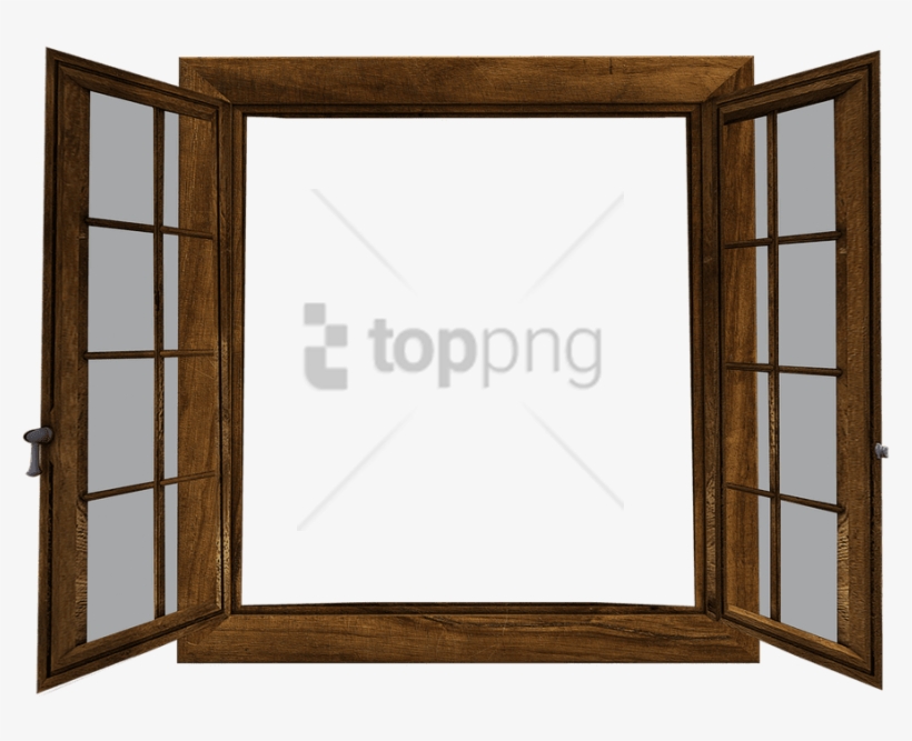 Free Png Glass Frame Png Transparent Png Image With - Open Wood Window Png, transparent png