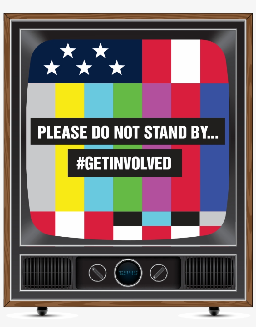 Tell Donald Trump You Won't Just Stand By - Television Set, transparent png