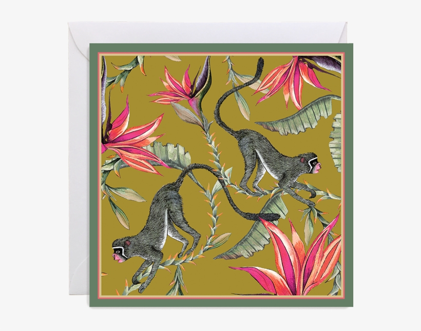 Monkey Paradise Gift Card - Cushion, transparent png