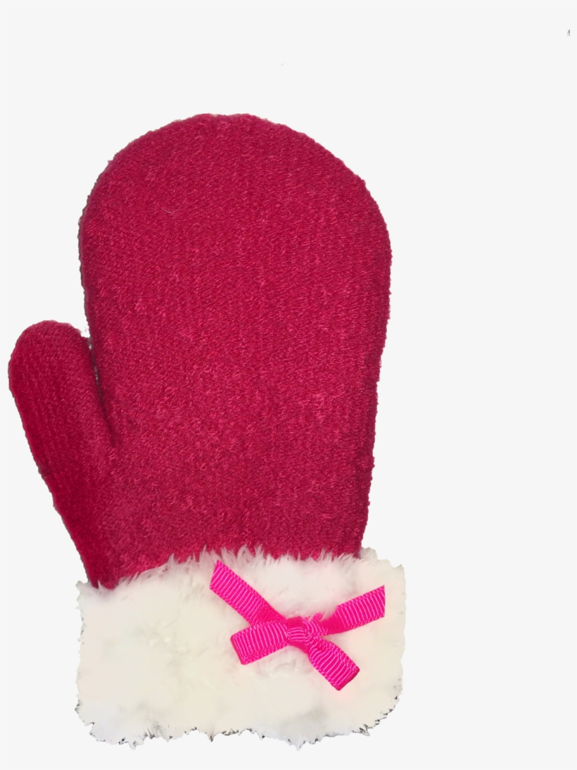 Winter Gloves Mitten Infant Toddler Knit Embroidered - Wool, transparent png